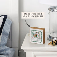 Drink Coffee Watch Christmas Movies Block Sign