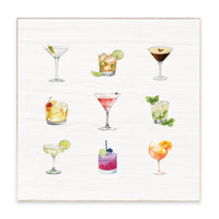 Cocktails Block Sign