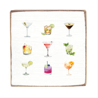 Cocktails Block Sign