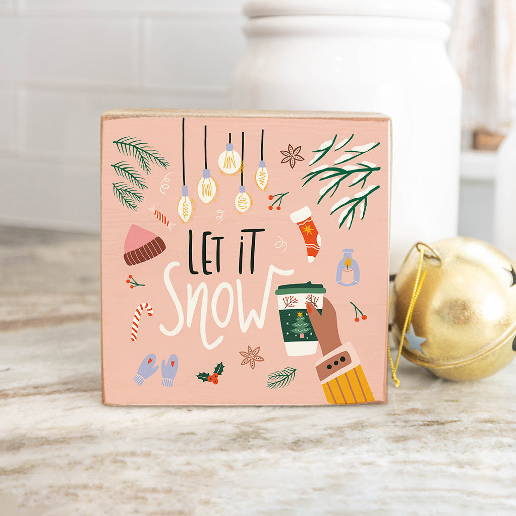 Let It Snow Square Block