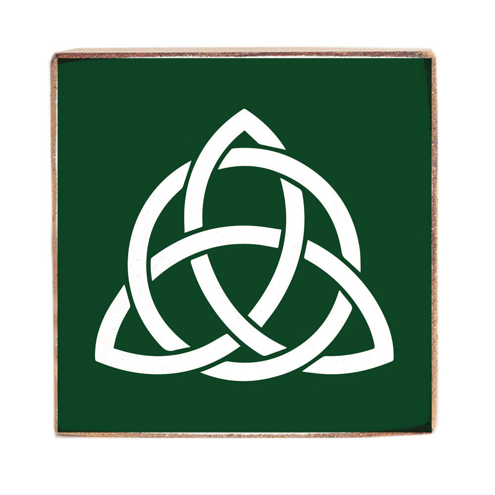 Celtic Knot Decorative Square Block Sign