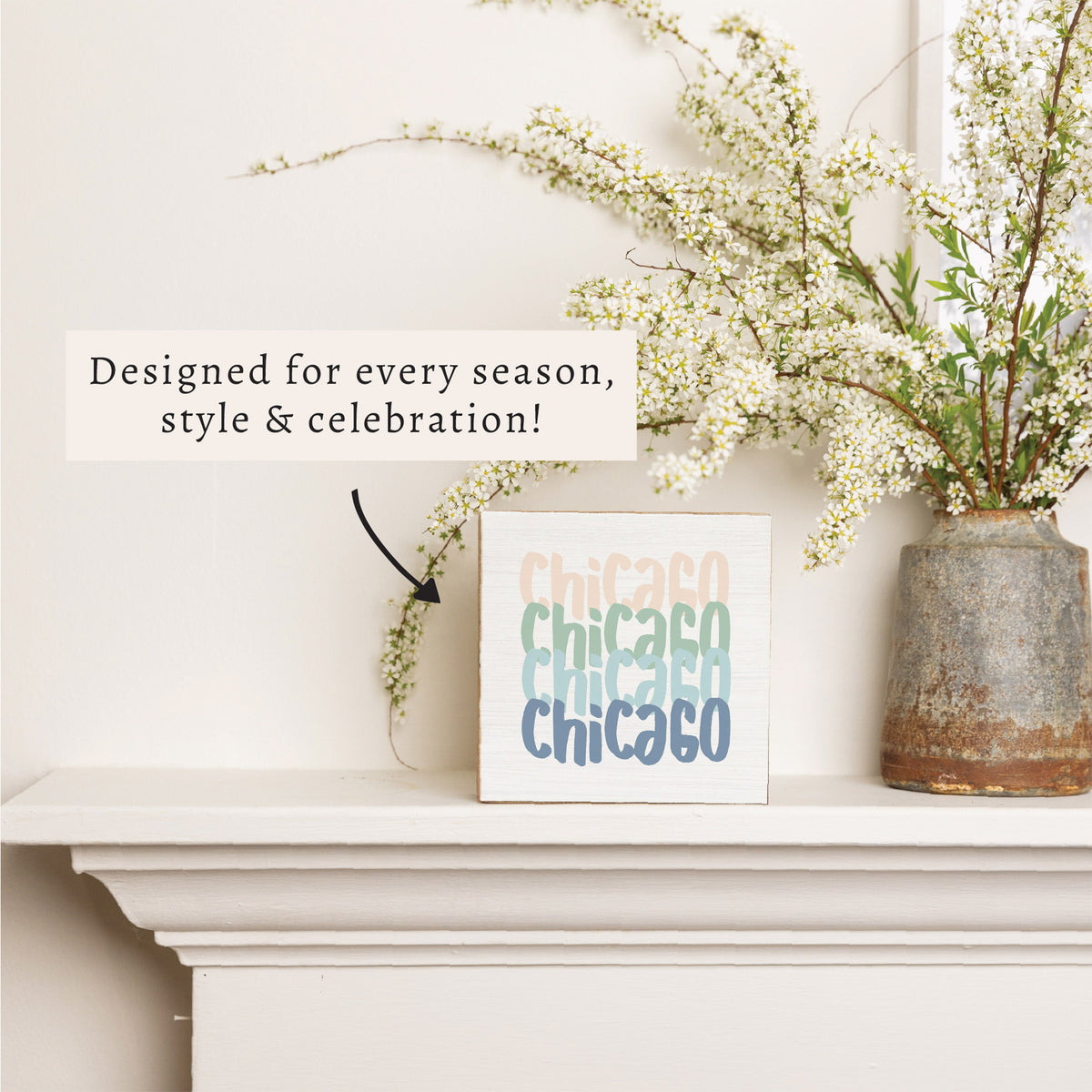 Chicago Repeat Block Sign