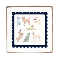 Dogs Stamp Block Sign