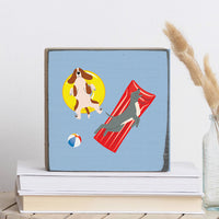 Dogs Floating Block Sign