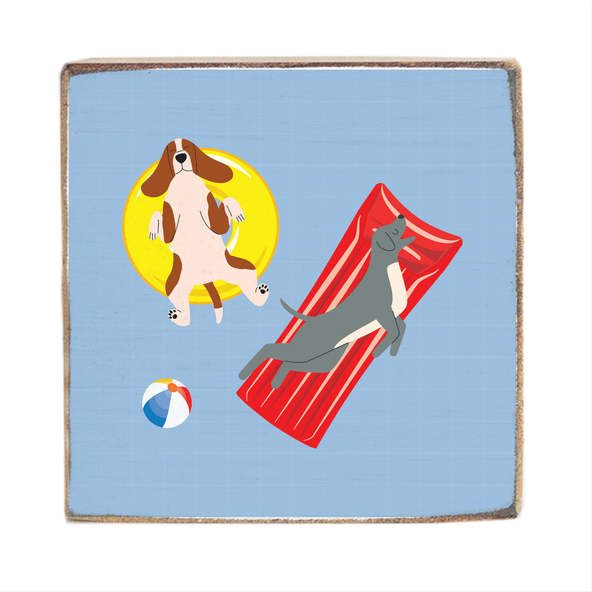 Dogs Floating Block Sign