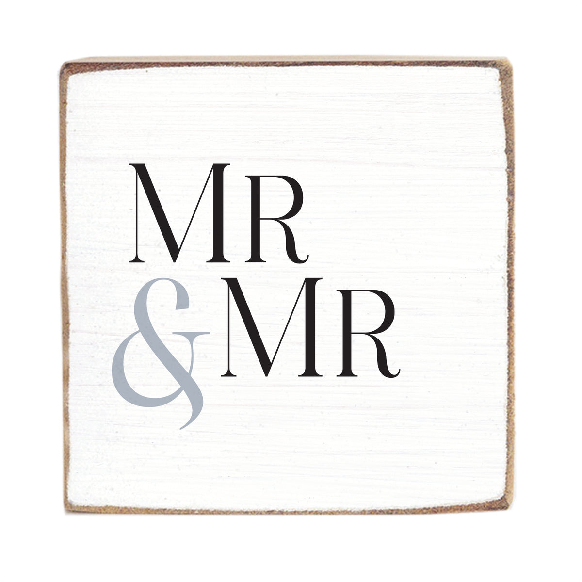 Mr & Mr Square Block Sign