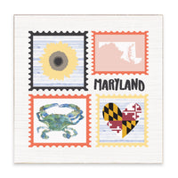 Maryland Stamps Block Sign
