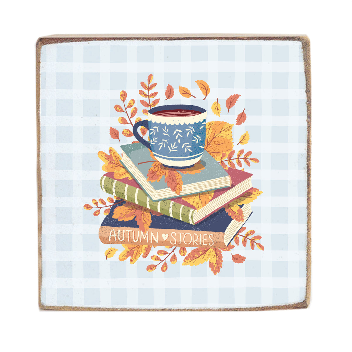 Autumn Stories Block Sign