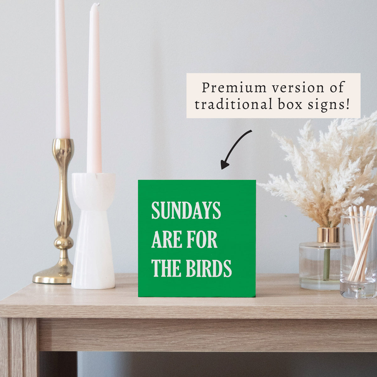 Philly Sundays Are For The Birds Block Sign