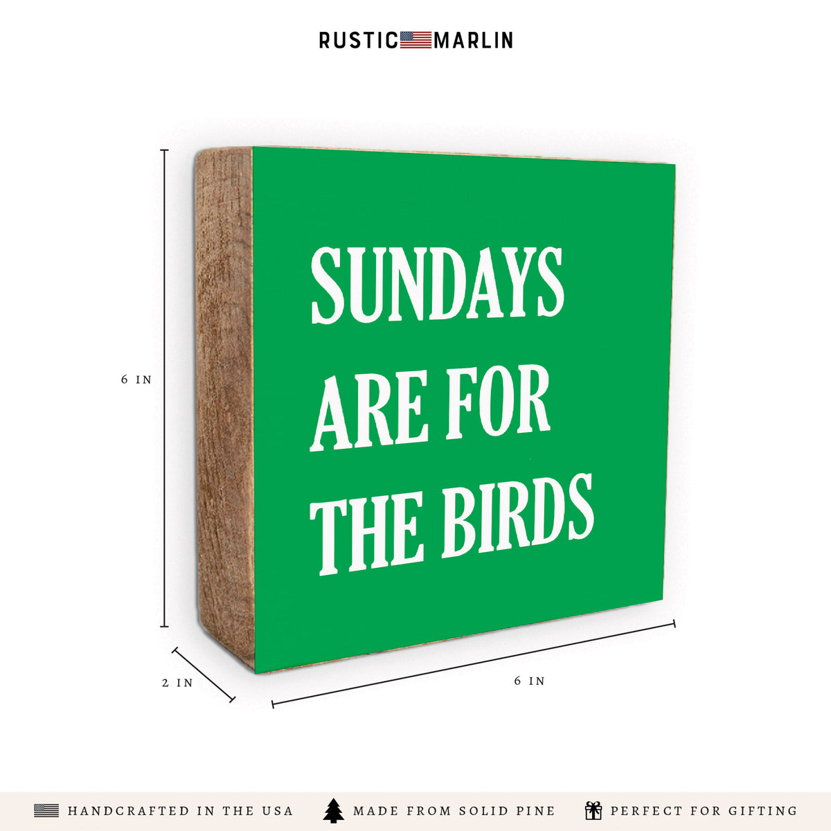 Philly Sundays Are For The Birds Block Sign