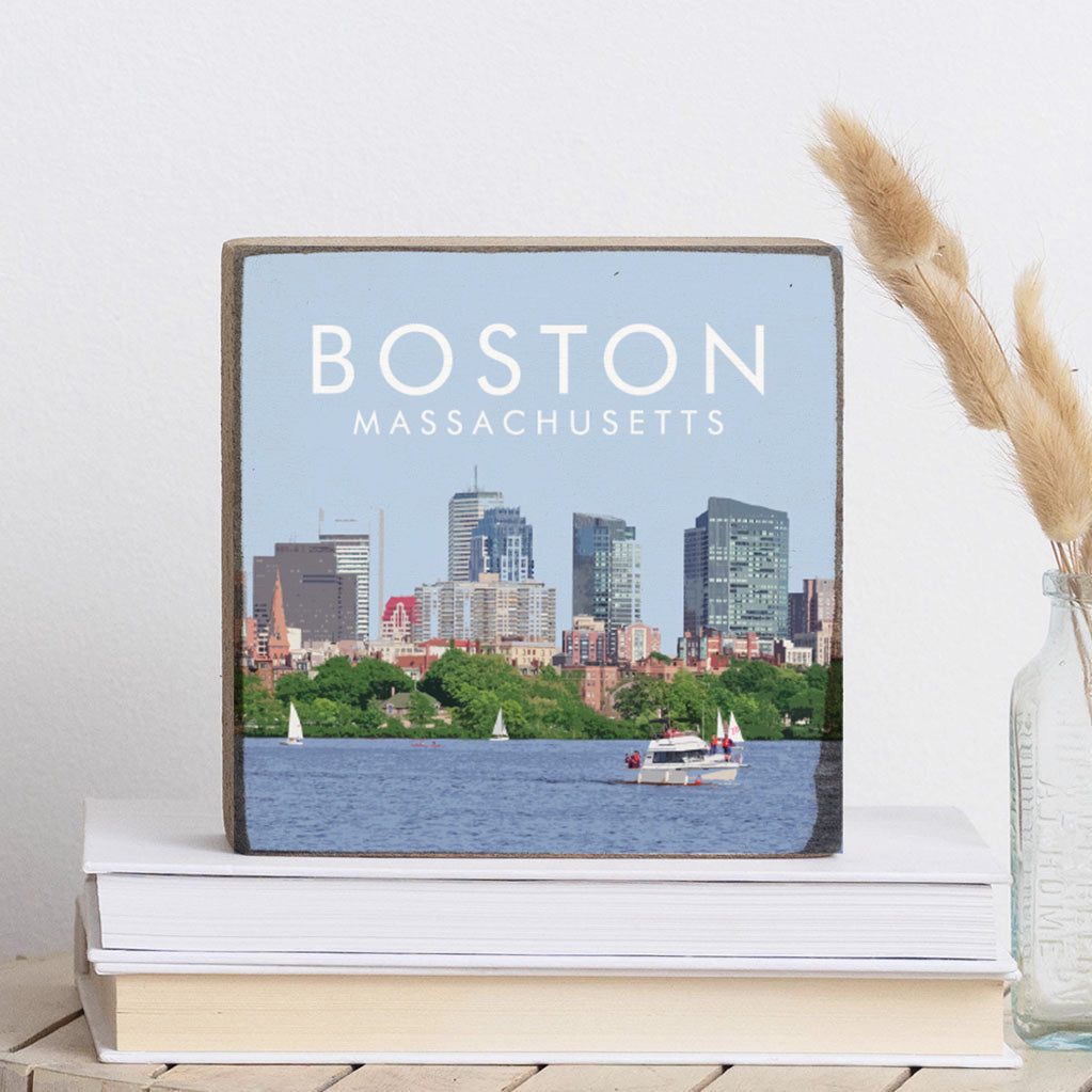 Boston Massachusetts Block Sign