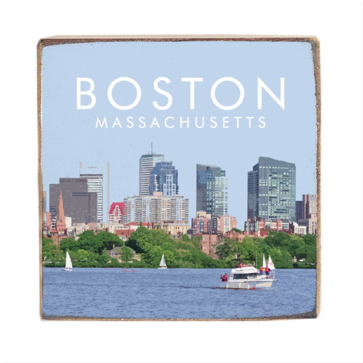 Boston Massachusetts Block Sign