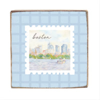 Boston Stamp Block Sign