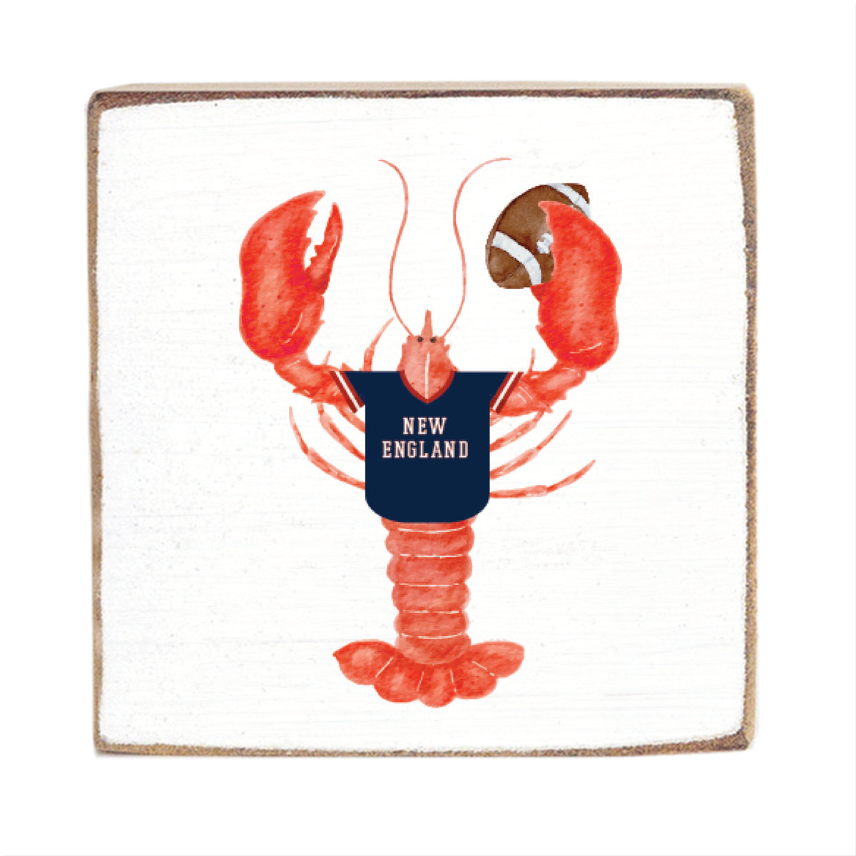 New England Lobster Square Block Sign