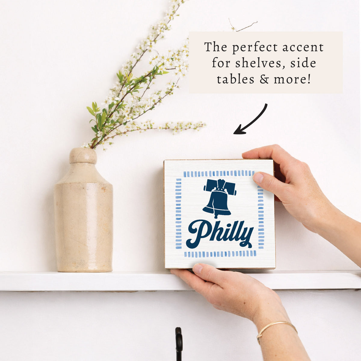 Philly Liberty Bell Block Sign