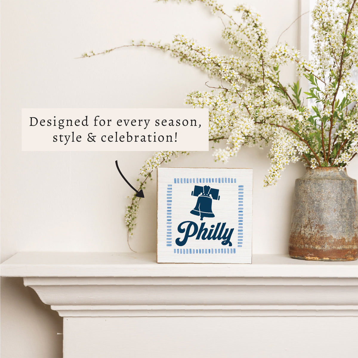 Philly Liberty Bell Block Sign