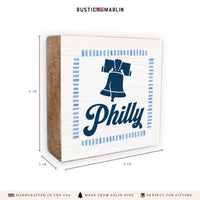 Philly Liberty Bell Block Sign