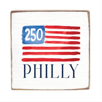 250 Amercian Philly Square Block Sign