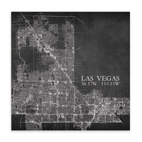 Las Vegas Charcoal City Grid Block Sign