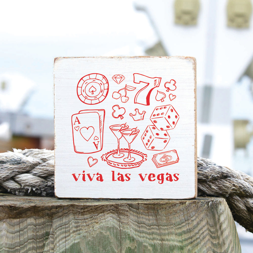 Viva Las Vegas Block Sign