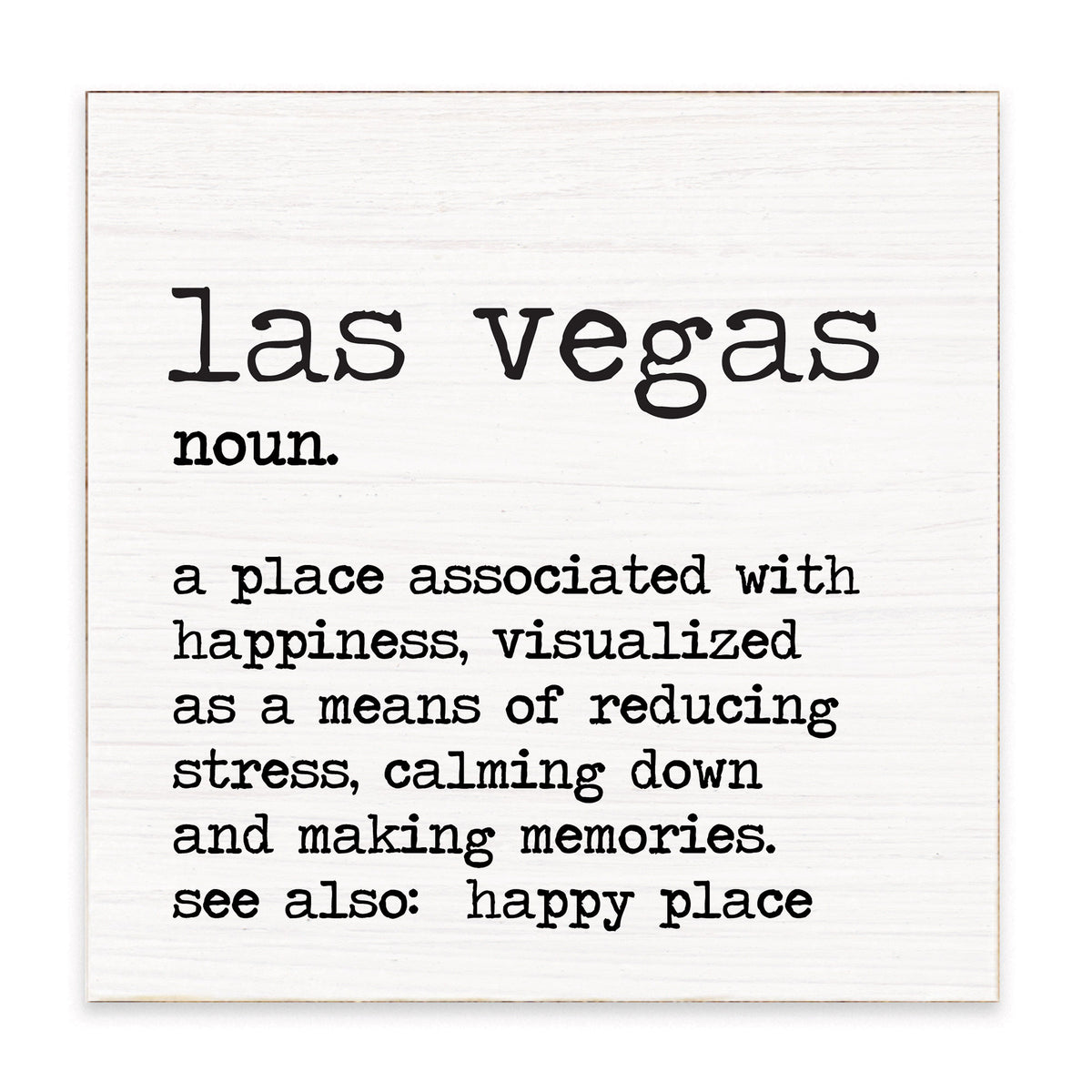 Las Vegas Definition Block Sign
