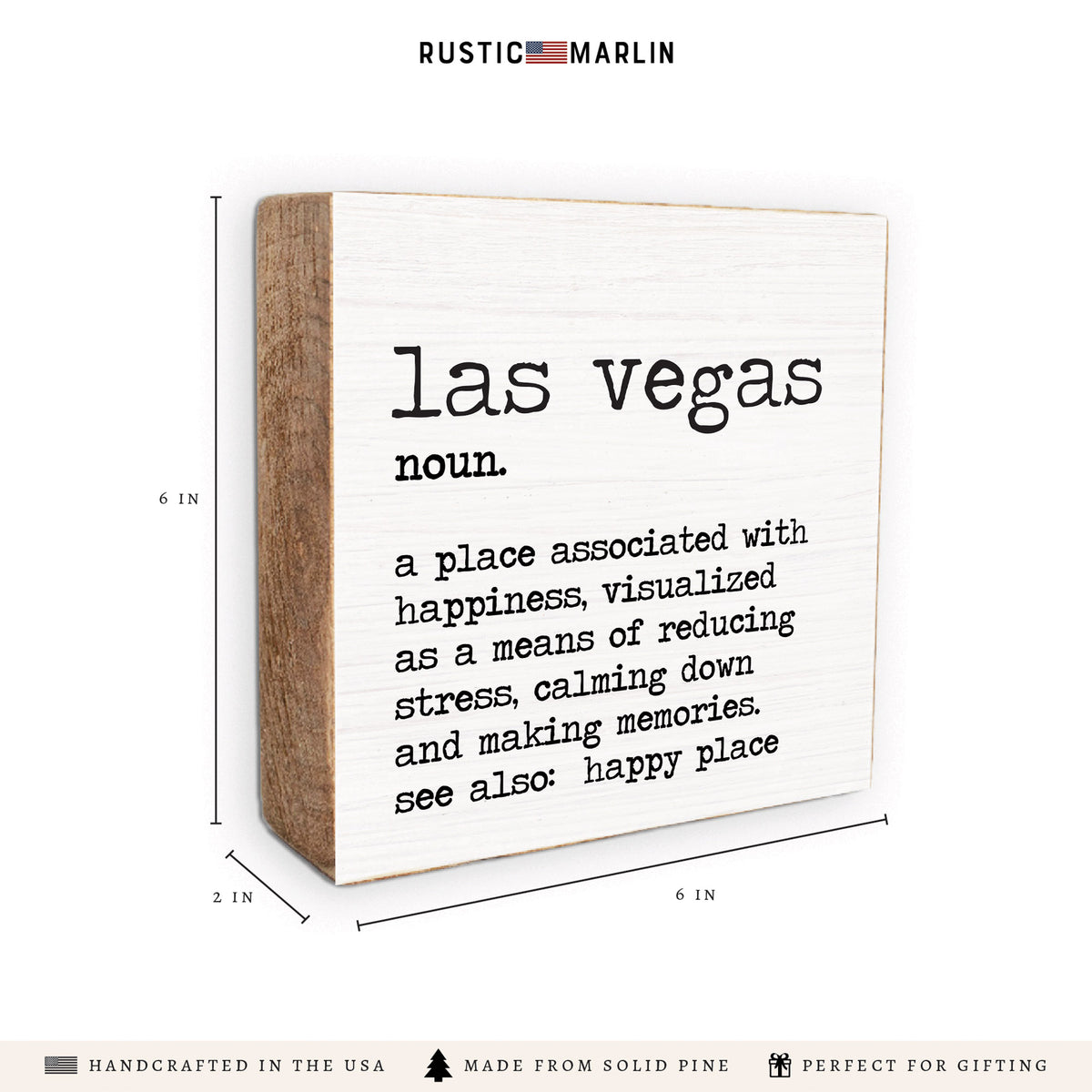 Las Vegas Definition Block Sign