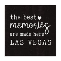 Las Vegas Best Memories Block Sign