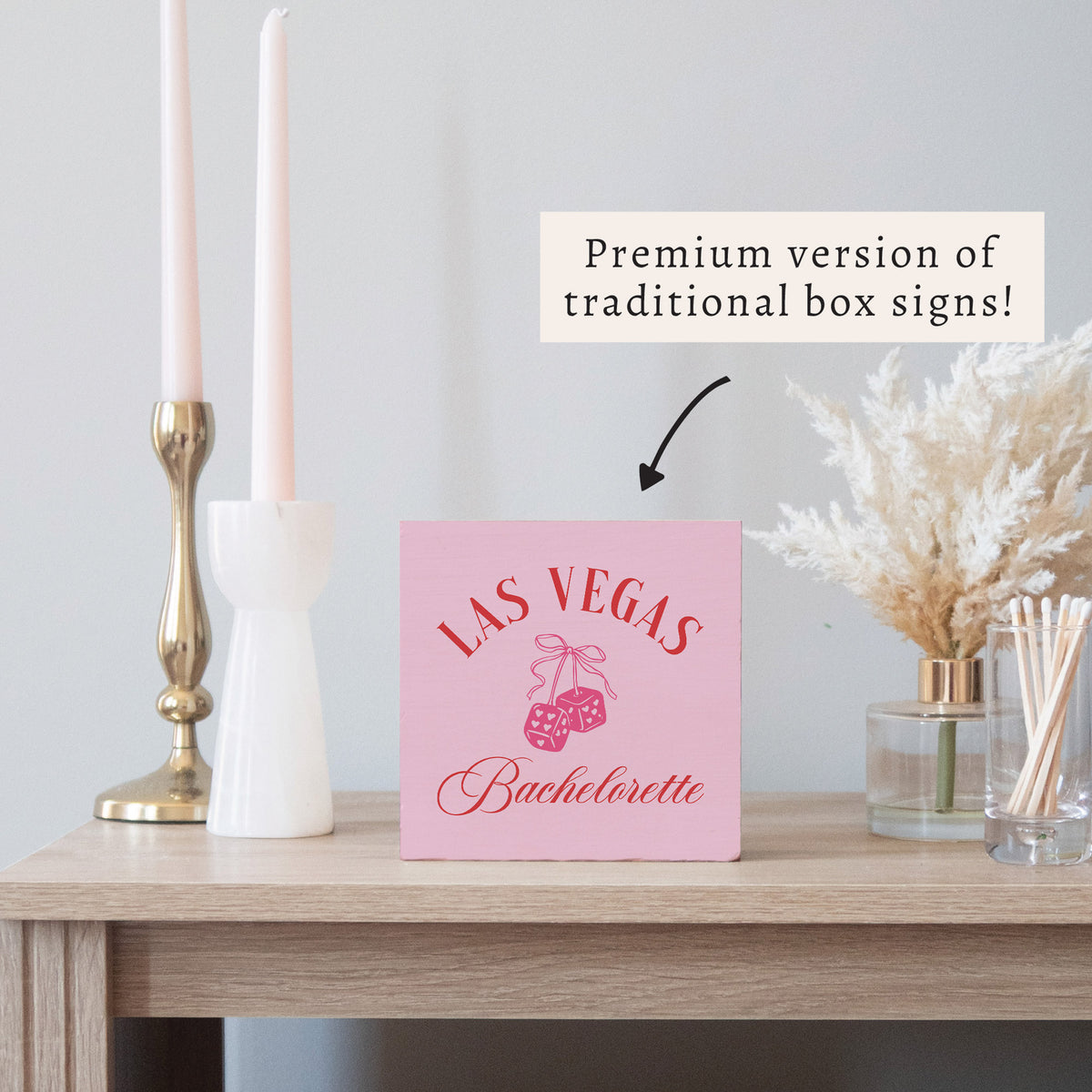 Las Vegas Bachelorette Block Sign
