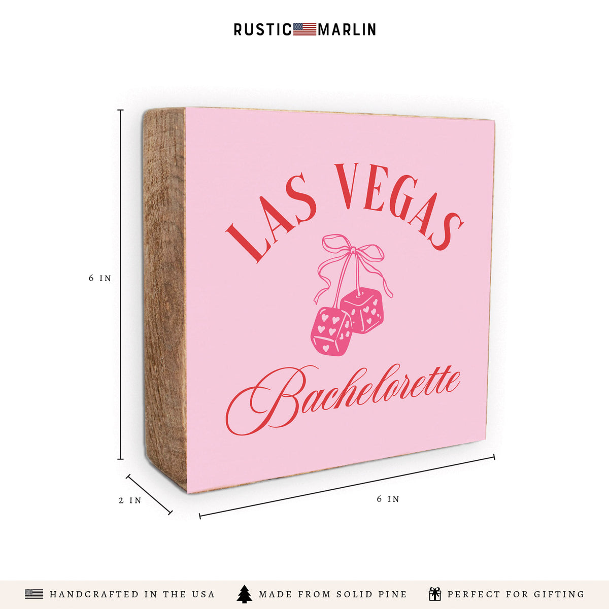 Las Vegas Bachelorette Block Sign