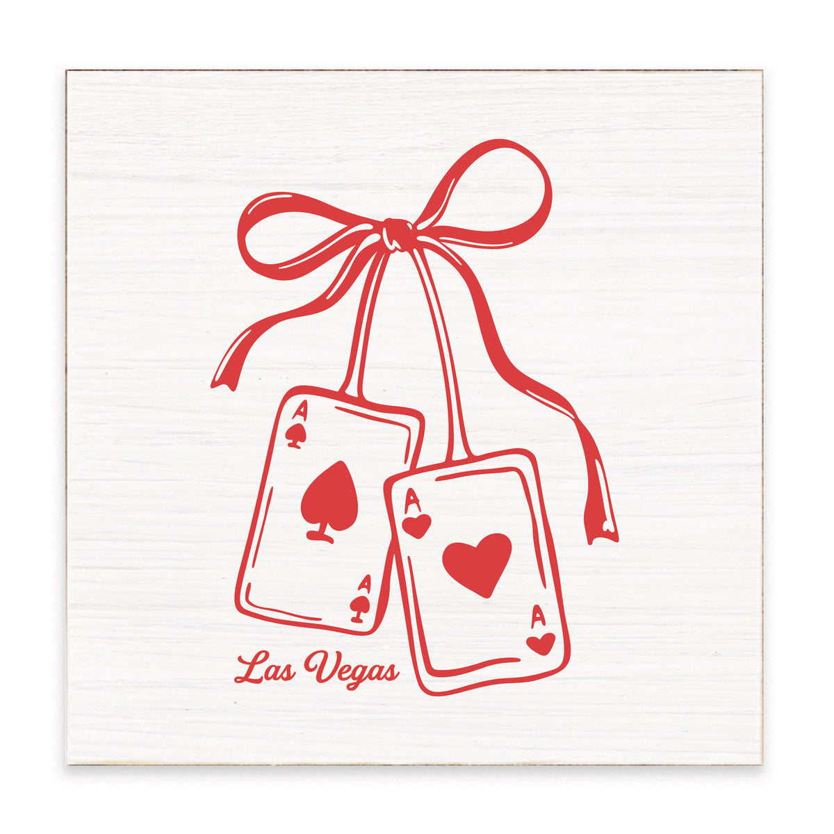 Las Vegas Ace of Hearts Block Sign