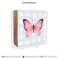 Butterfly Block Sign