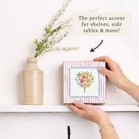 Floral Bouquet Block Sign