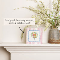 Floral Bouquet Block Sign