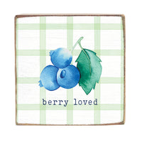 Berry Loved Block Sign