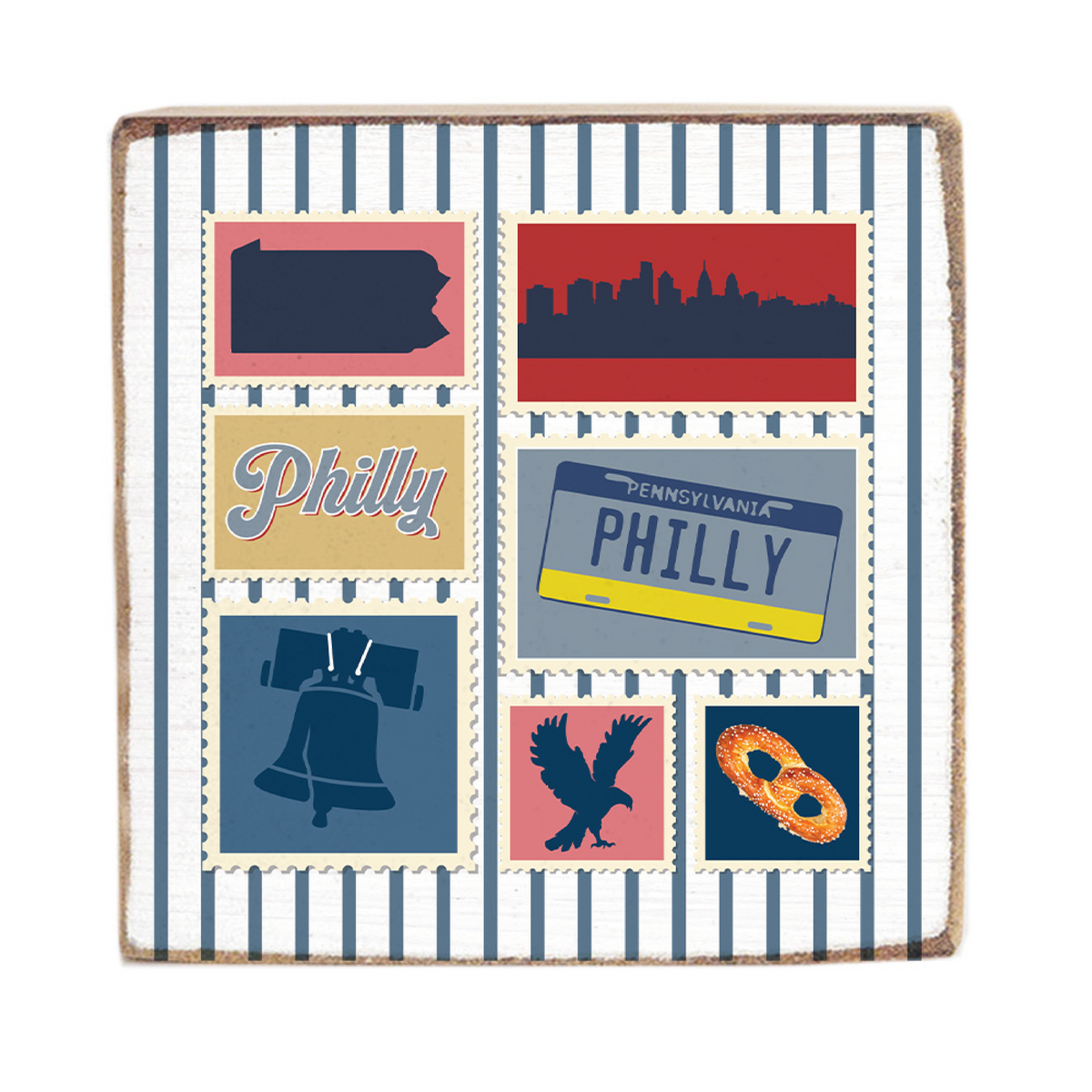 Philly Stamps Block Sign