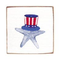 American Starfish Block Sign