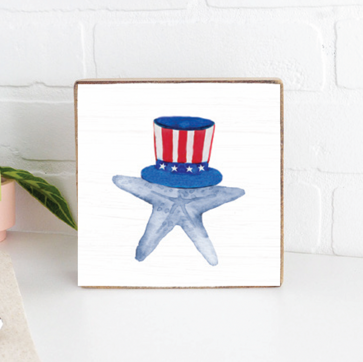 American Starfish Block Sign
