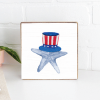 American Starfish Block Sign