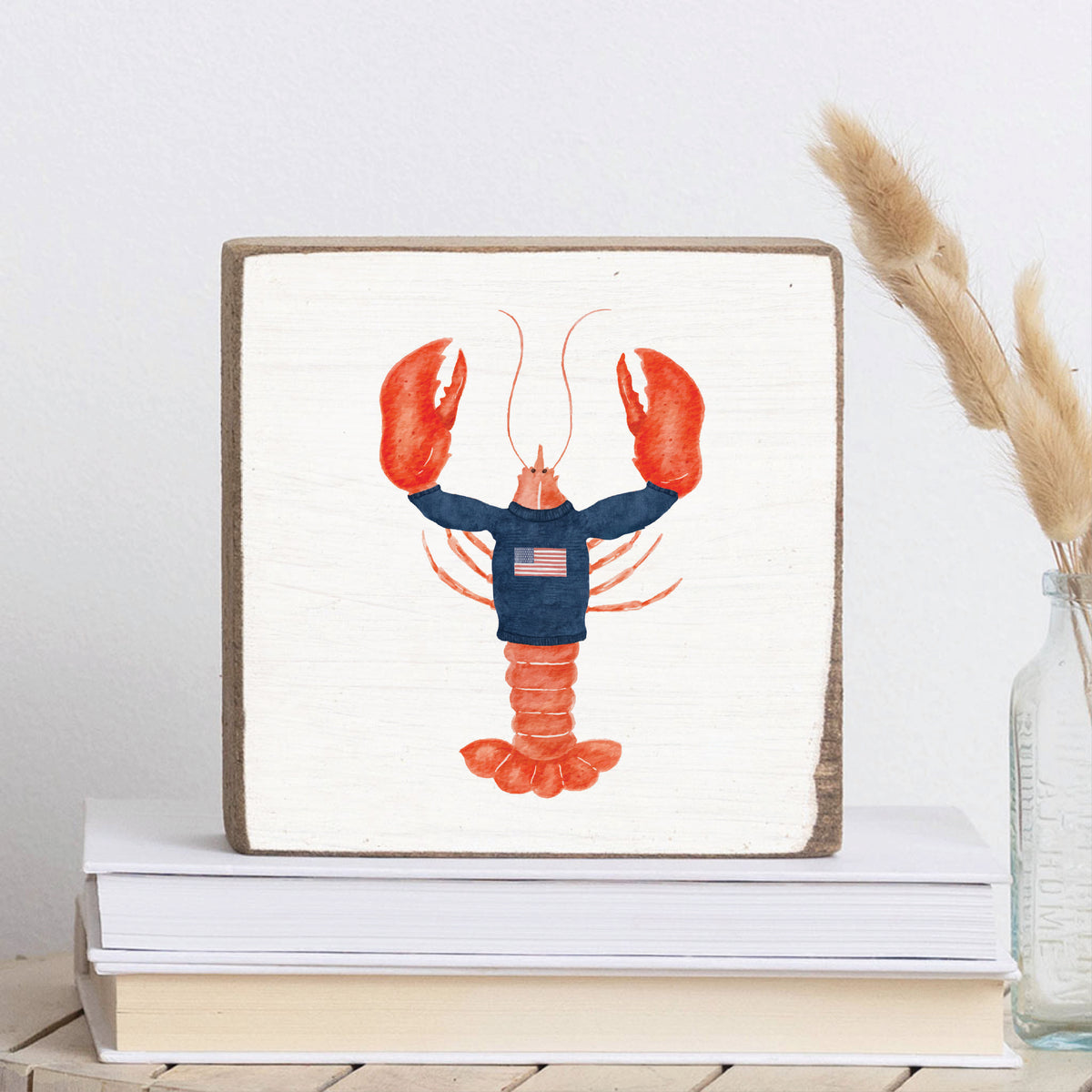 American Lobster Block Sign