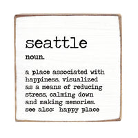 Seattle Definition Block Sign