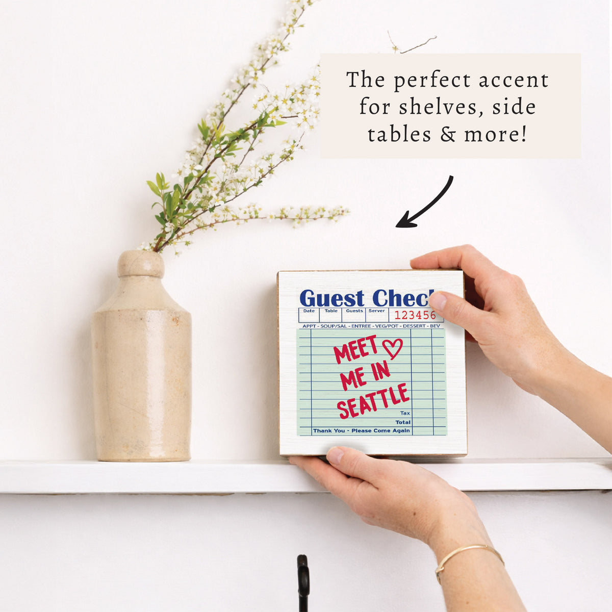 Seattle Guest Check Block Sign