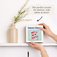 Seattle Guest Check Block Sign