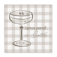 Seattle Espresso Yourself Block Sign