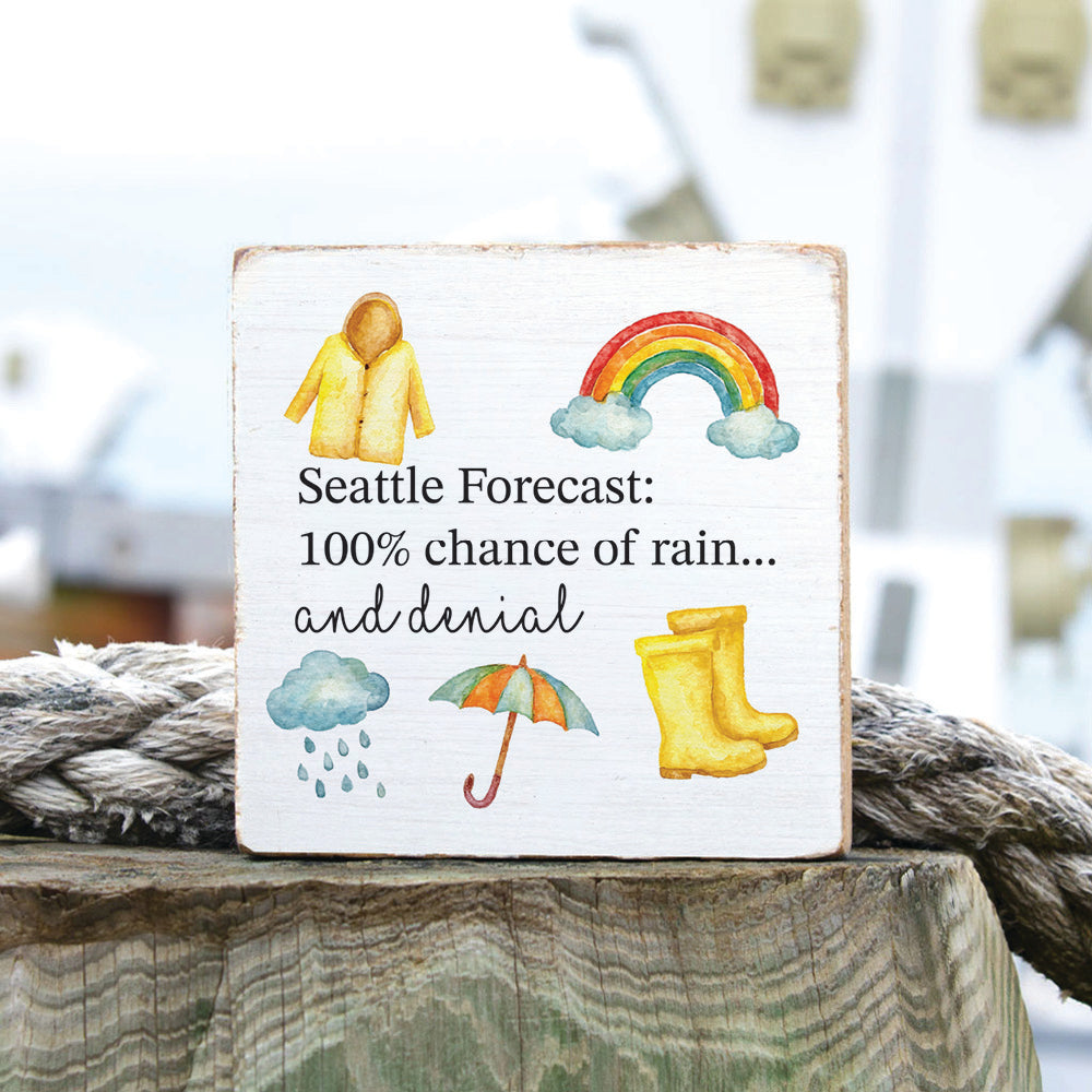 Seattle Forecast Block Sign