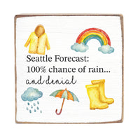 Seattle Forecast Block Sign