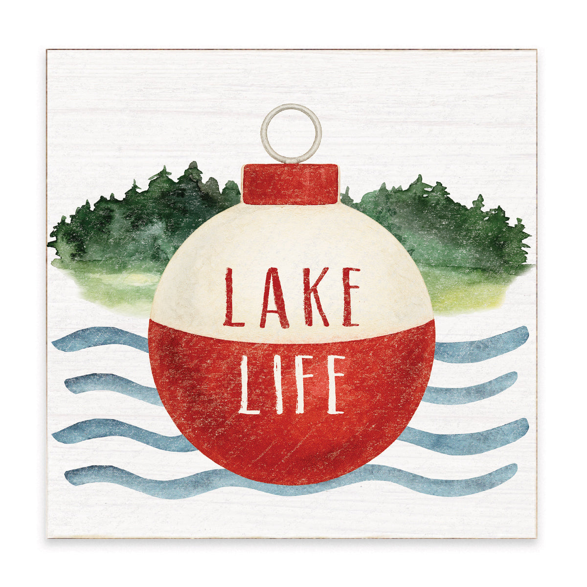 Lake Life Buoy Block Sign