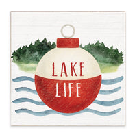 Lake Life Buoy Block Sign