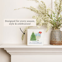 Happy Chrismukkah Block Sign