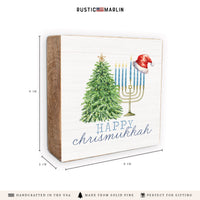 Happy Chrismukkah Block Sign