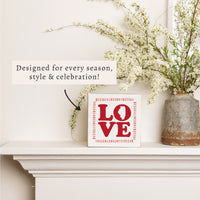 Love Stacked Illinois Block Sign